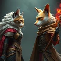 Enchanting Tails & Tunes: The Kitsune Wizard vs. Catfolk Oracle in Pathfinder 2e